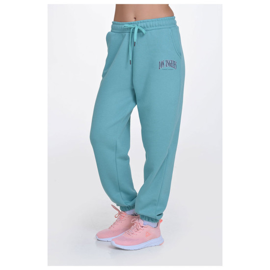 Target Γυναικείο παντελόνι φόρμας Oversized Cuffed Pants Fleece "Los Angeles"